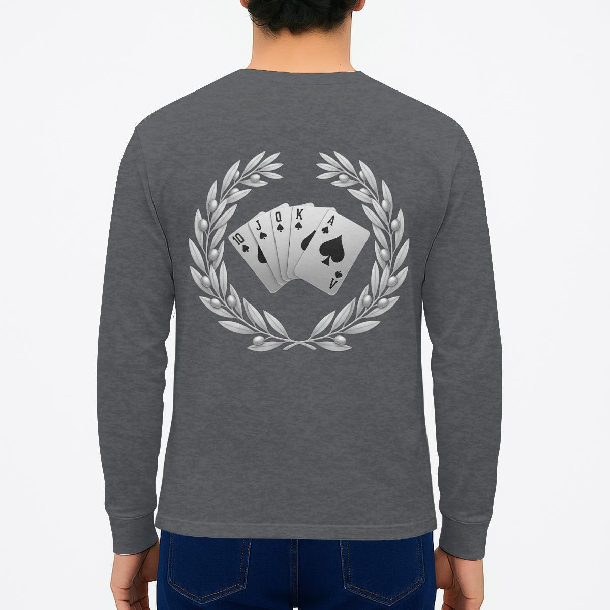88 Silver Royal Flush Long Sleeve T-Shirt